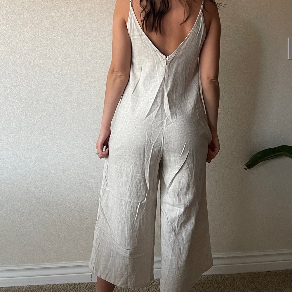 Linen blend romper - Picture 2 of 2